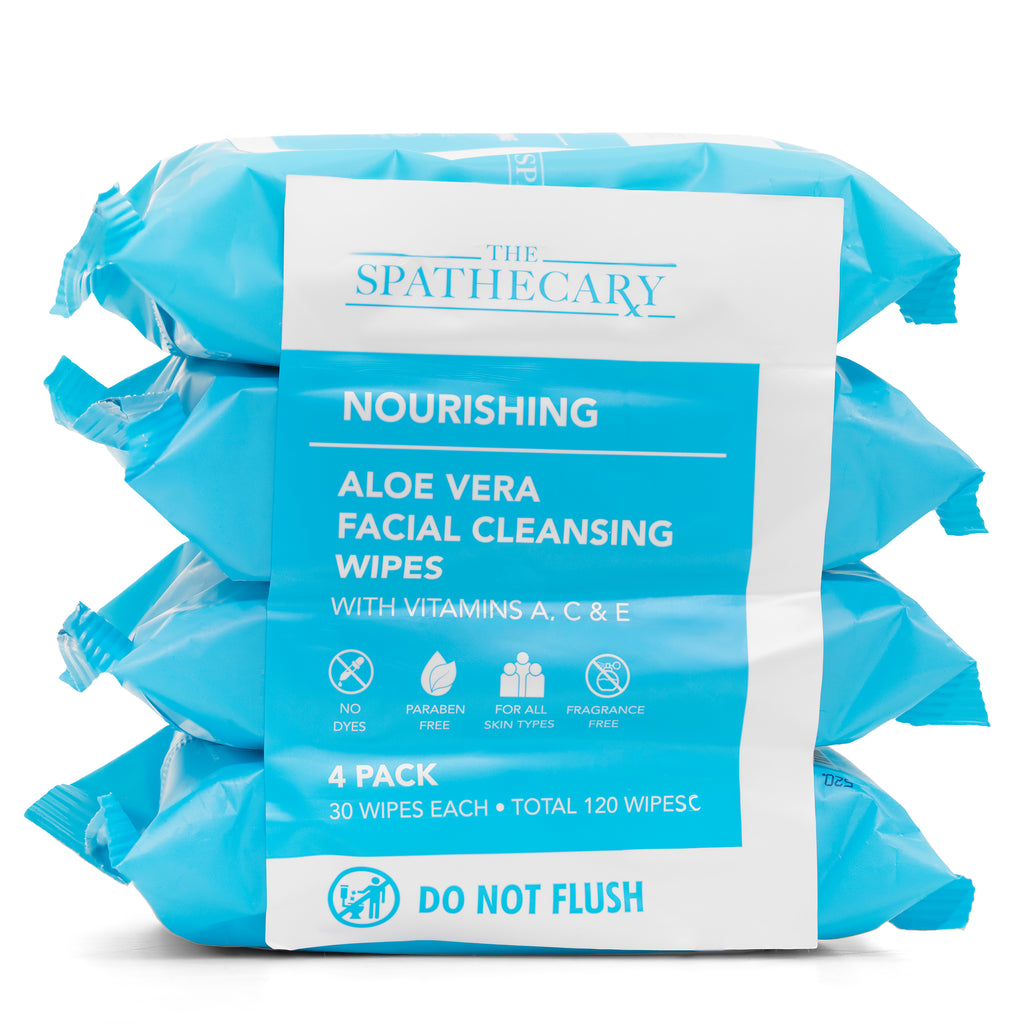 Aloe Vera Facial Cleansing Wipes with Vitamins A, C & E