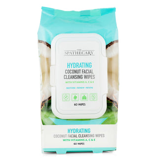 Coconut Facial Cleansing Wipes Vitamins A, C, & E