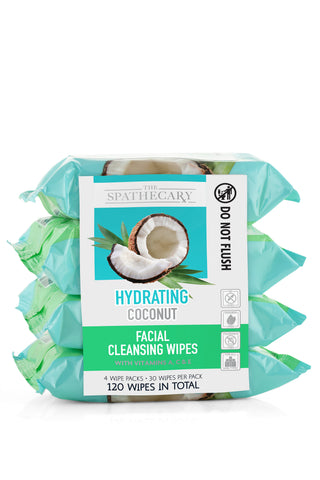 Coconut Facial Cleansing Wipes Vitamins A, C, & E