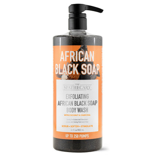 African Black Soap Exfoliating Body Wash with Coconut and Charcoal