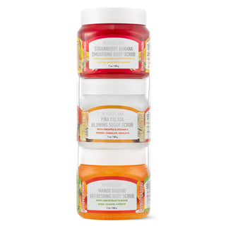 3 Pack Exfoliating Body Scrub Set - Smoothie Assortment