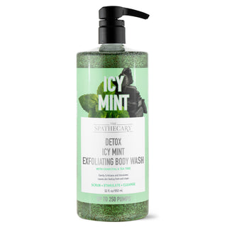 Detox Icy Mint Exfoliating Body Wash with Charcoal & Tea Tree