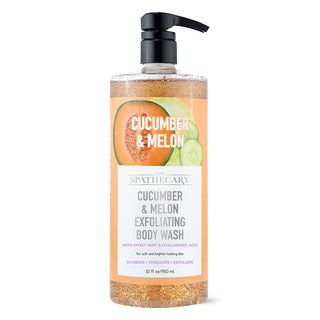 Cucumber & Melon Exfoliating Body Wash with Sweet Mint & Hyaluronic Acid