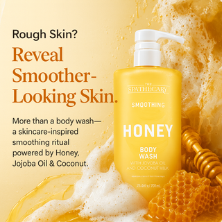 Smoothing Honey Body Wash with Jojoba Oil & Coconut Milk.