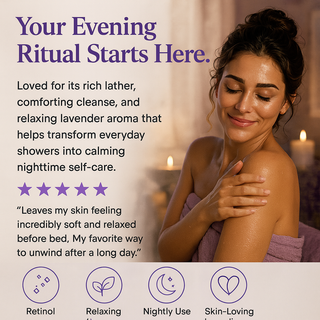 Calming Lavender Body Wash with Retinol & Vanilla