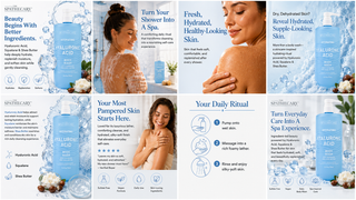 Hydrating Hyaluronic Acid Body Wash with Squalene and Shea Butter
