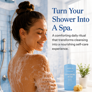 Hydrating Hyaluronic Acid Body Wash with Squalene and Shea Butter